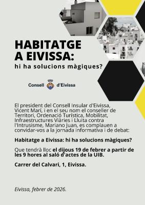 Jornada: Habitatge a Eivissa: hi ha solucions màgiques?
