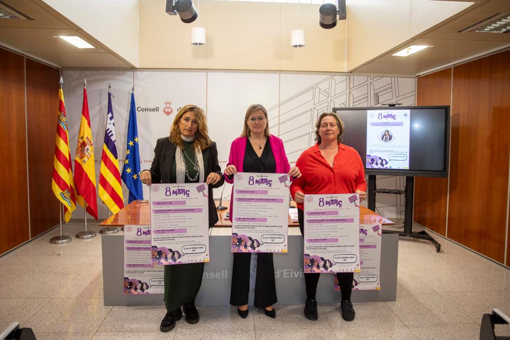 Imagen El Consell d’Eivissa ompli el seu programa d’activitats per commemorar el 8M amb esport, cultura i accions educatives per promoure la igualtat