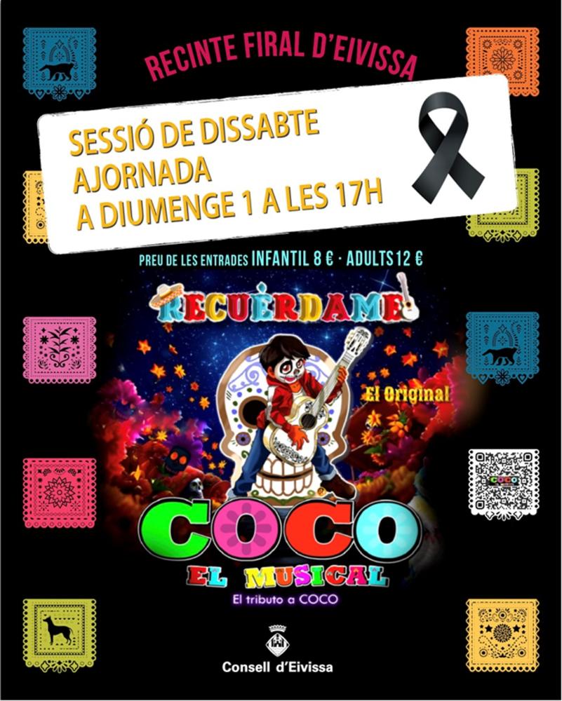 Imagen La funció de Coco, el musical prevista per al dissabte 31 d’octubre es trasllada al diumenge 1 de novembre a les 17 hores