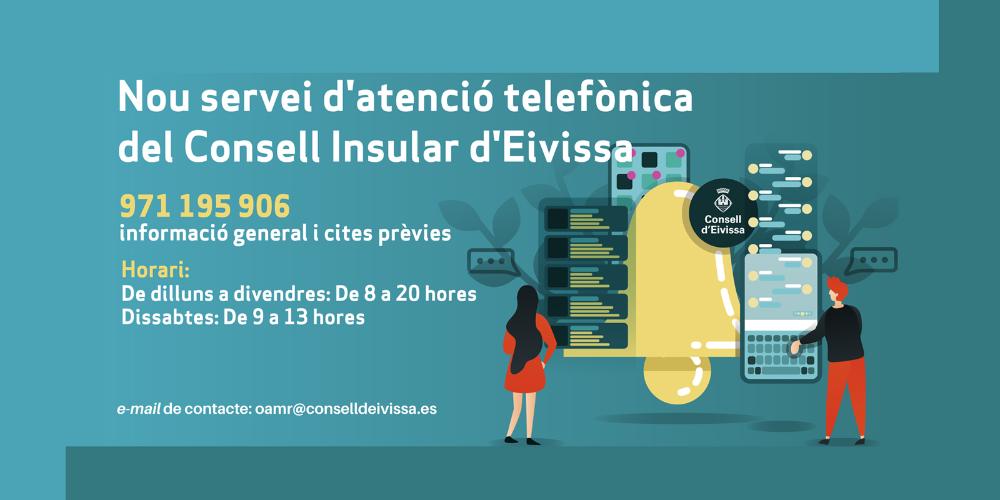 Imagen L’Oficina d’Atenció a la Ciutadania del Consell Insular d’Eivissa avança l’horari d’obertura a les 8 hores