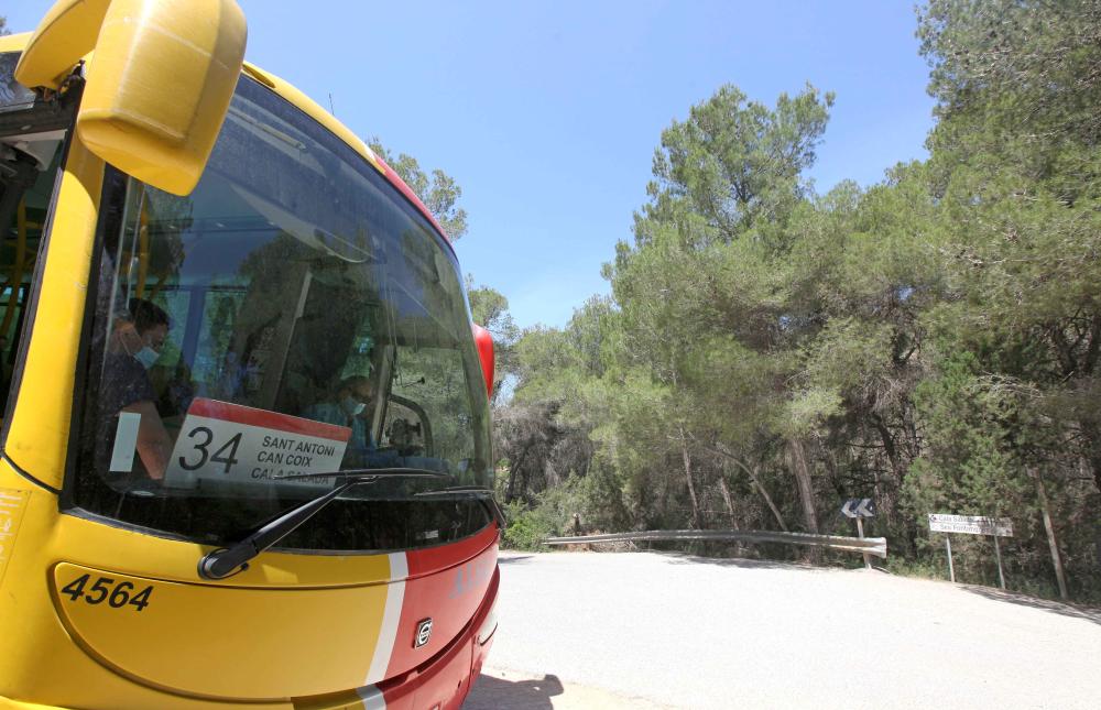 Imagen El Consell d’Eivissa iniciarà el dilluns que ve el servei d’autobús a la platja de Cala Salada (L34)