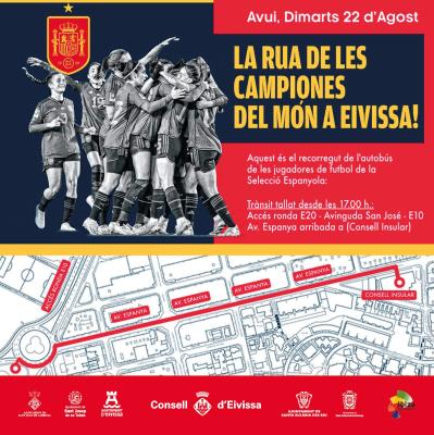 Imatge El Consell d’Eivissa porta les campiones del món a celebrar el Mundial a...
