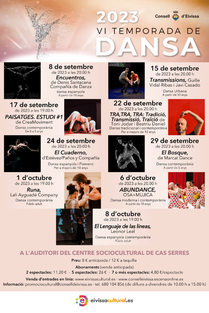 Imagen El Consell d’Eivissa inaugura la VI Temporada de Dansa que comptarà amb 9 espectacles de companyies de renom