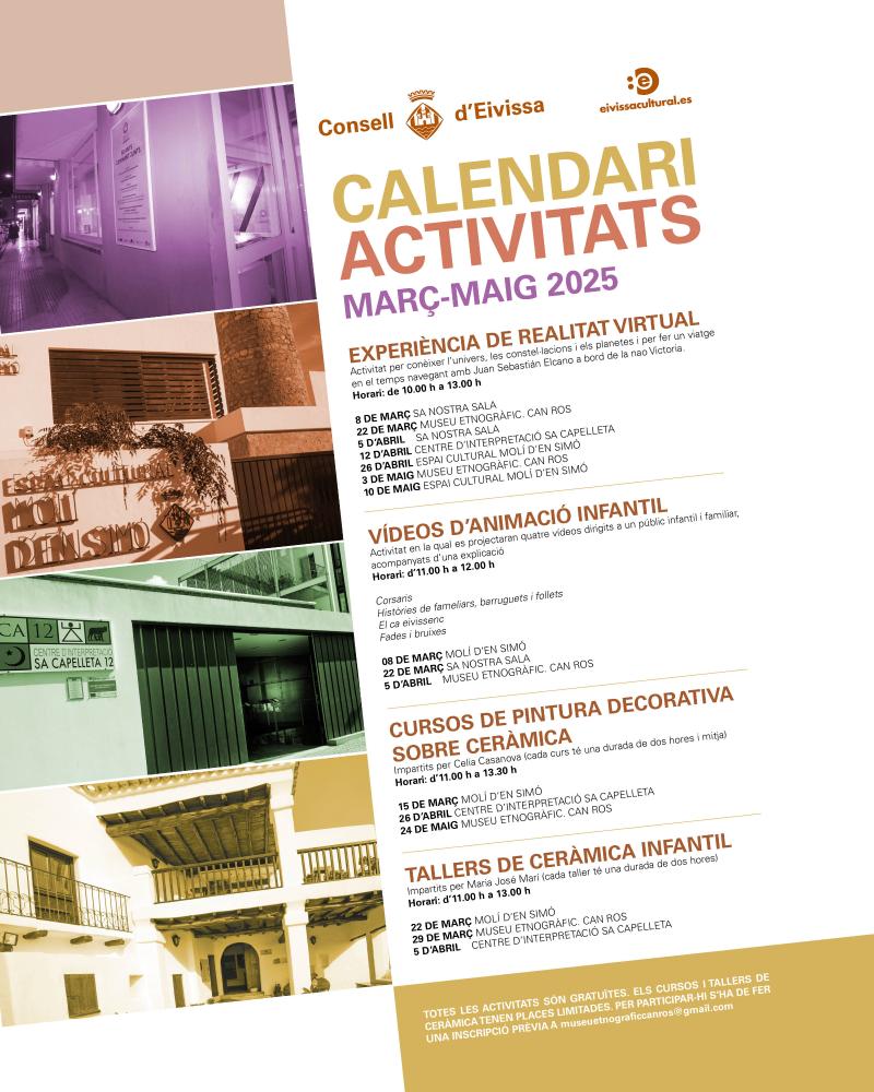 Imagen Realitat virtual, vídeos d’animació i ceràmica infantil en el calendari d'activitats culturals del Consell d’Eivissa 