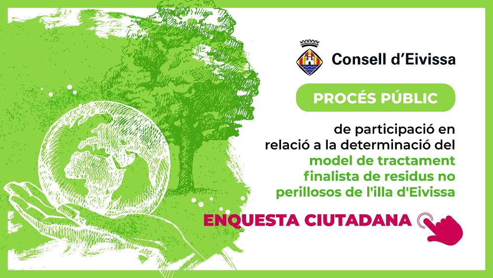 Imagen El Consell d’Eivissa obri la consulta ciutadana general per definir el model de tractament finalista dels residus