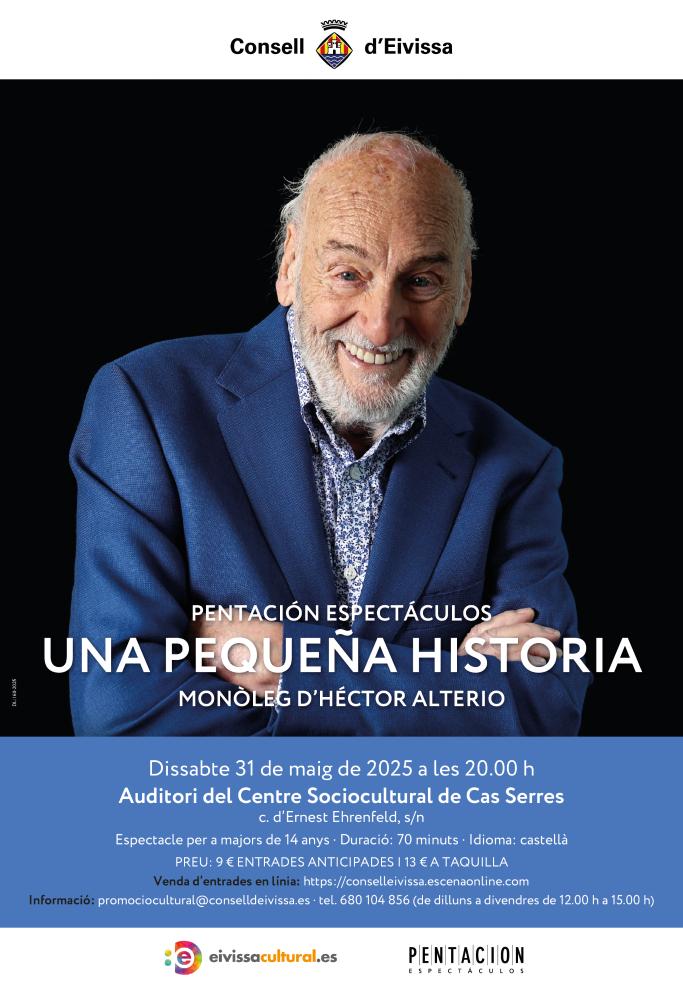 Imagen Héctor Alterio arriba a Eivissa amb el seu monòleg “Una petita història”