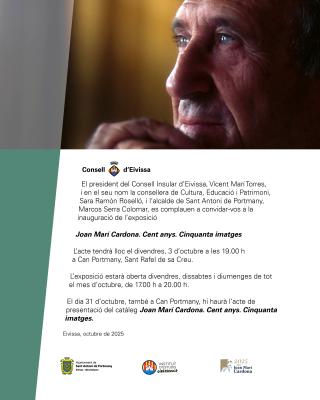 Exposición: 'Joan Marí Cardona. Cent anys. Cinquanta imatges'